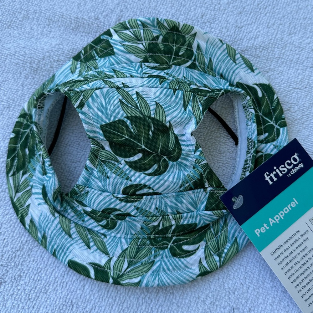 Fresco Dog & Cat Bucket Hat Palm Leaf Short Brimmed Medium/Large - Picture 10 of 11